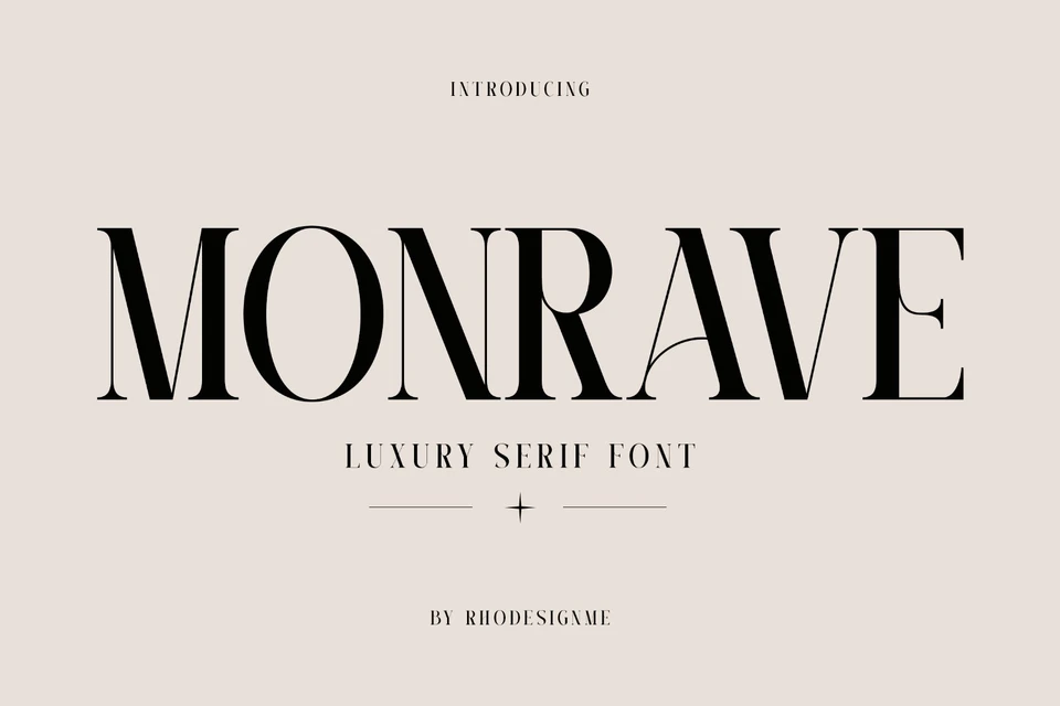Luxury Serif Font – Monrave