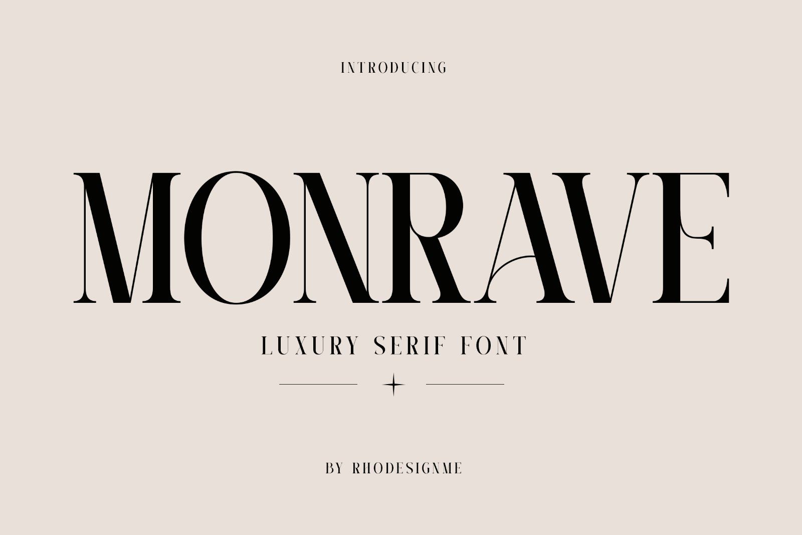 Luxury Serif Font – Monrave — image 1