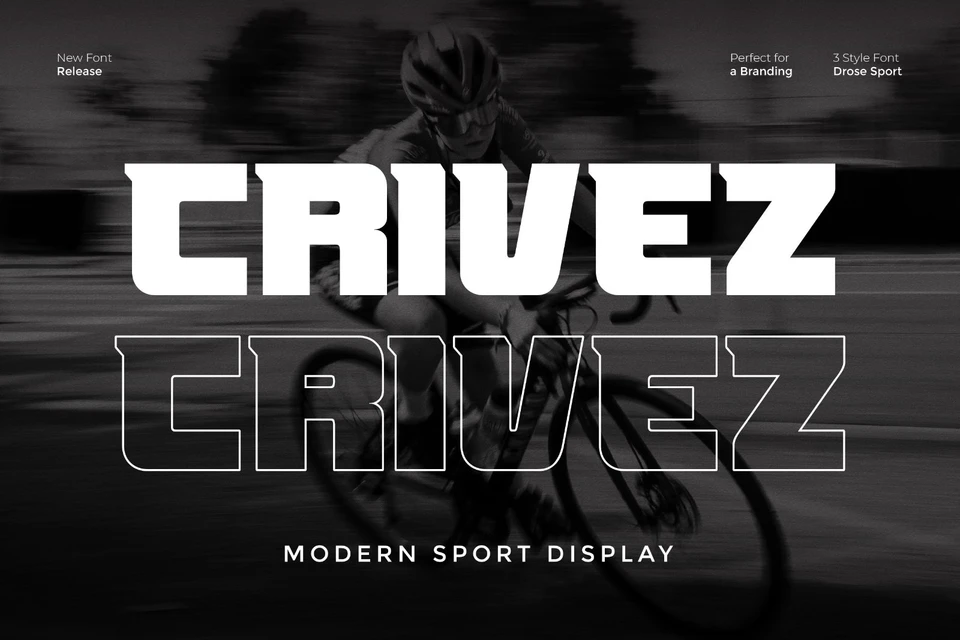 Crivez - Modern Sport Display Font