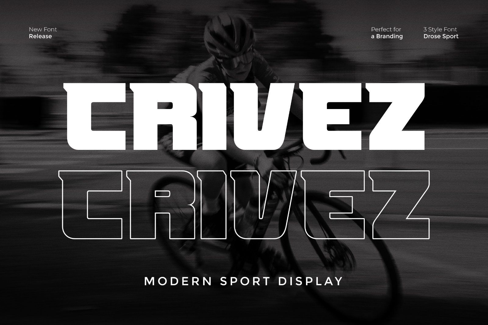 Crivez - Modern Sport Display Font — image 1