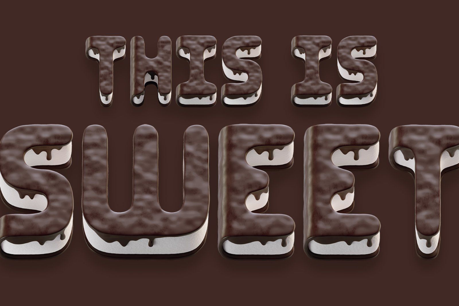 Chocolate Cake - Color Font — image 4