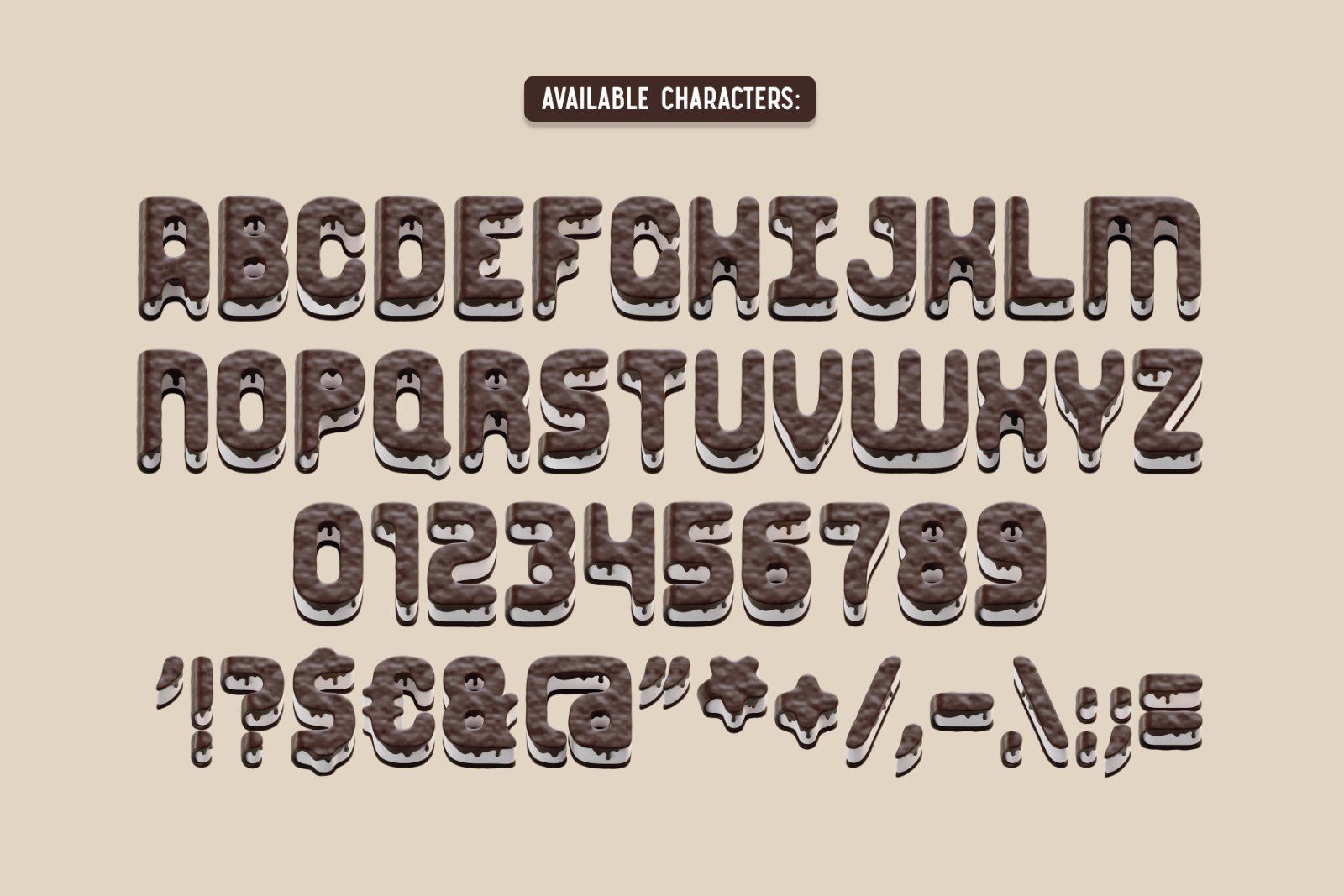 Chocolate Cake - Color Font — image 5