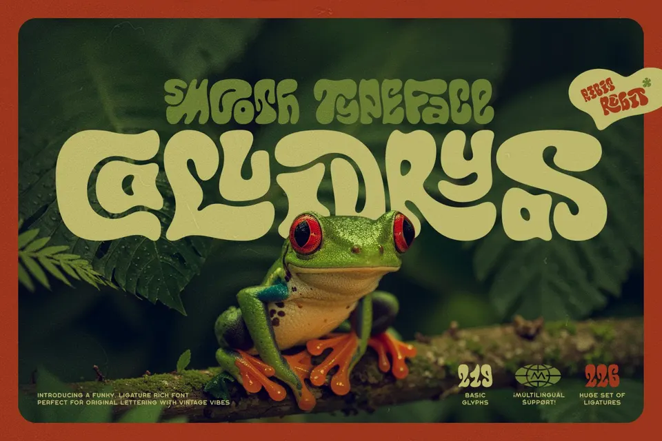 Callidryas Groovy Font