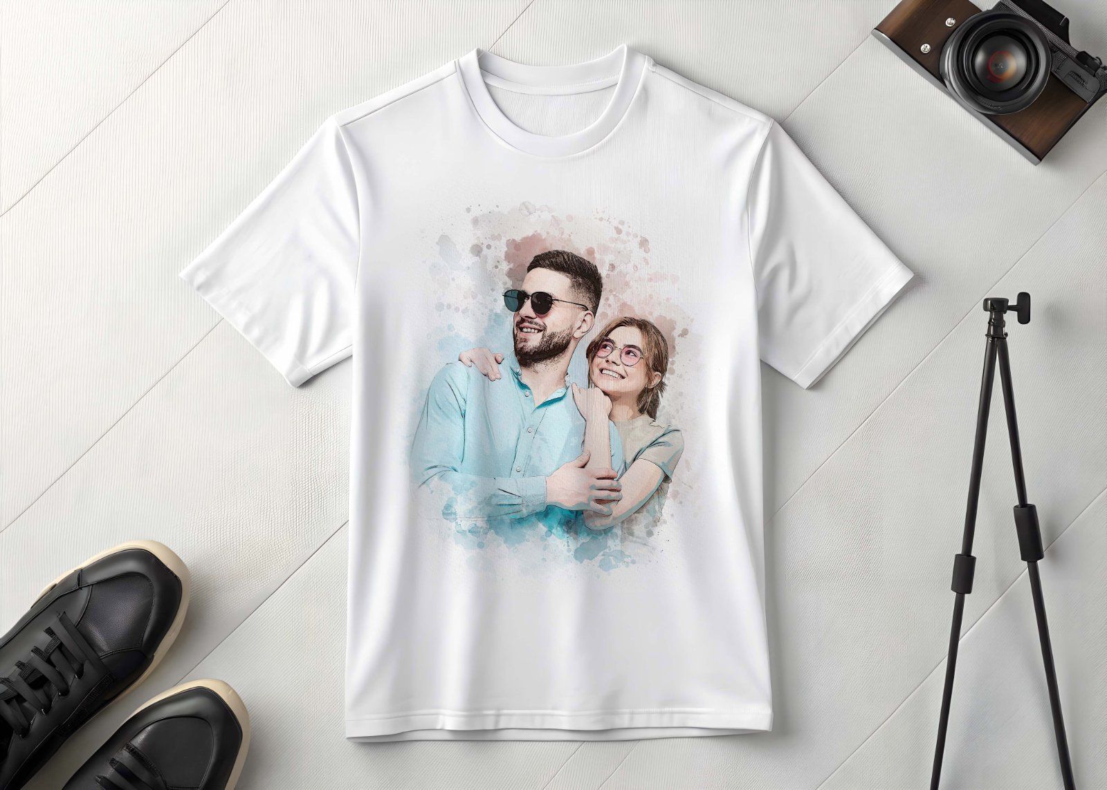 Wedding Watercolor Art Photo Effect