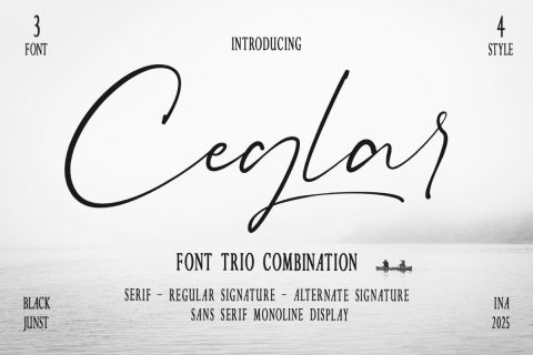 Ceglar – Elegant & Luxury Font Trio