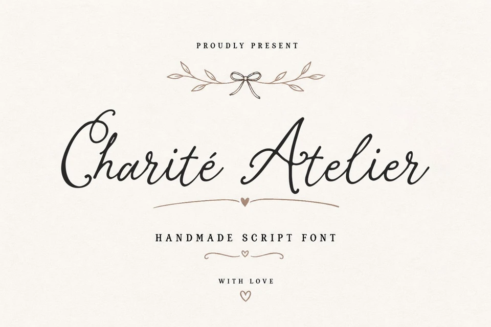 Charite Atelier Handmade Script Font
