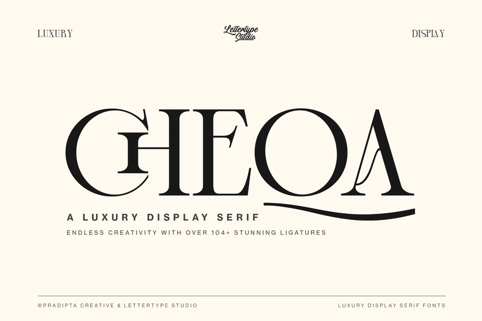 Cheqa a Luxury & Elegant Serif