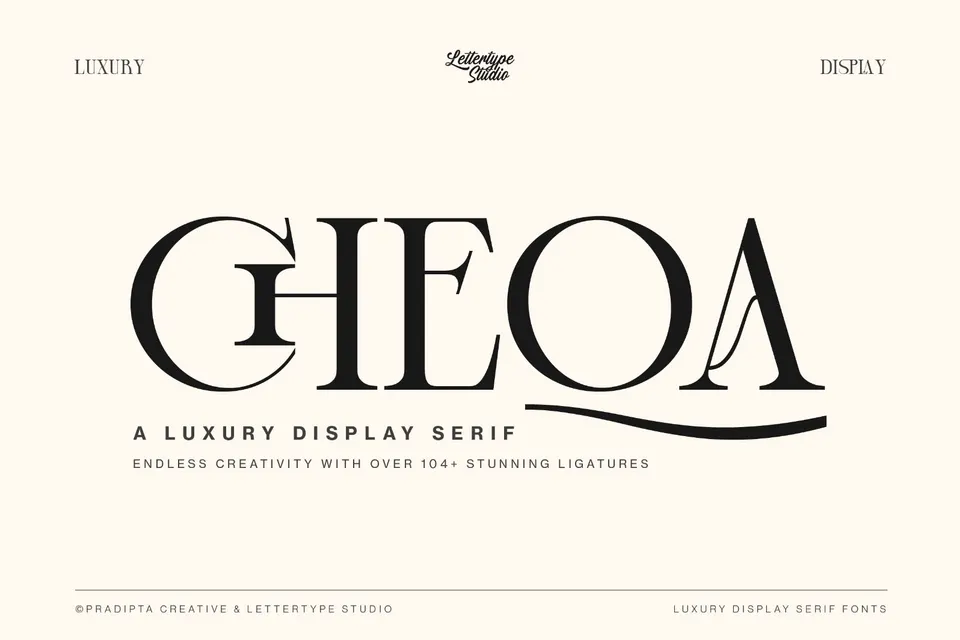 Cheqa a Luxury & Elegant Serif