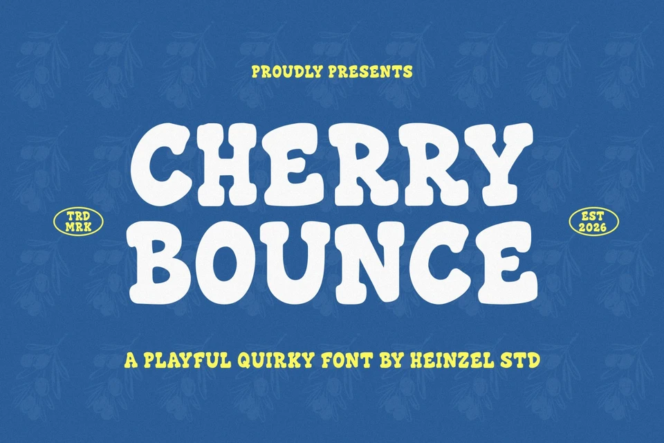 Cherry Bounce Playful Quirky Font