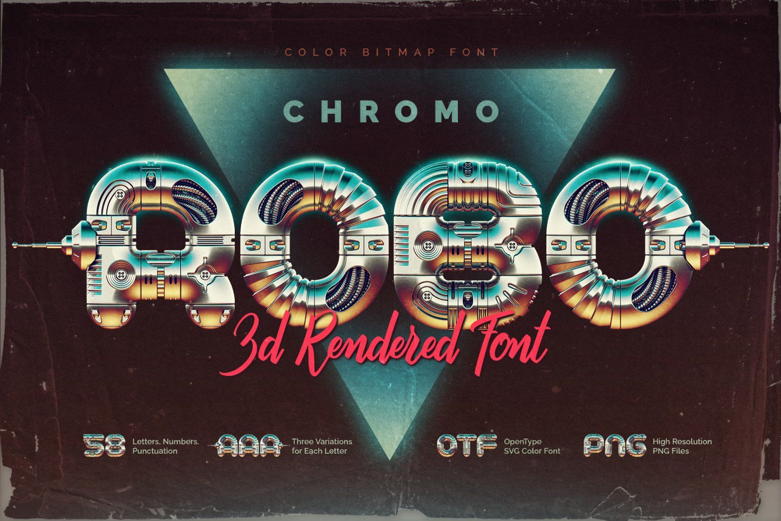 Chromo Robo - Color Bitmap Font — image 1