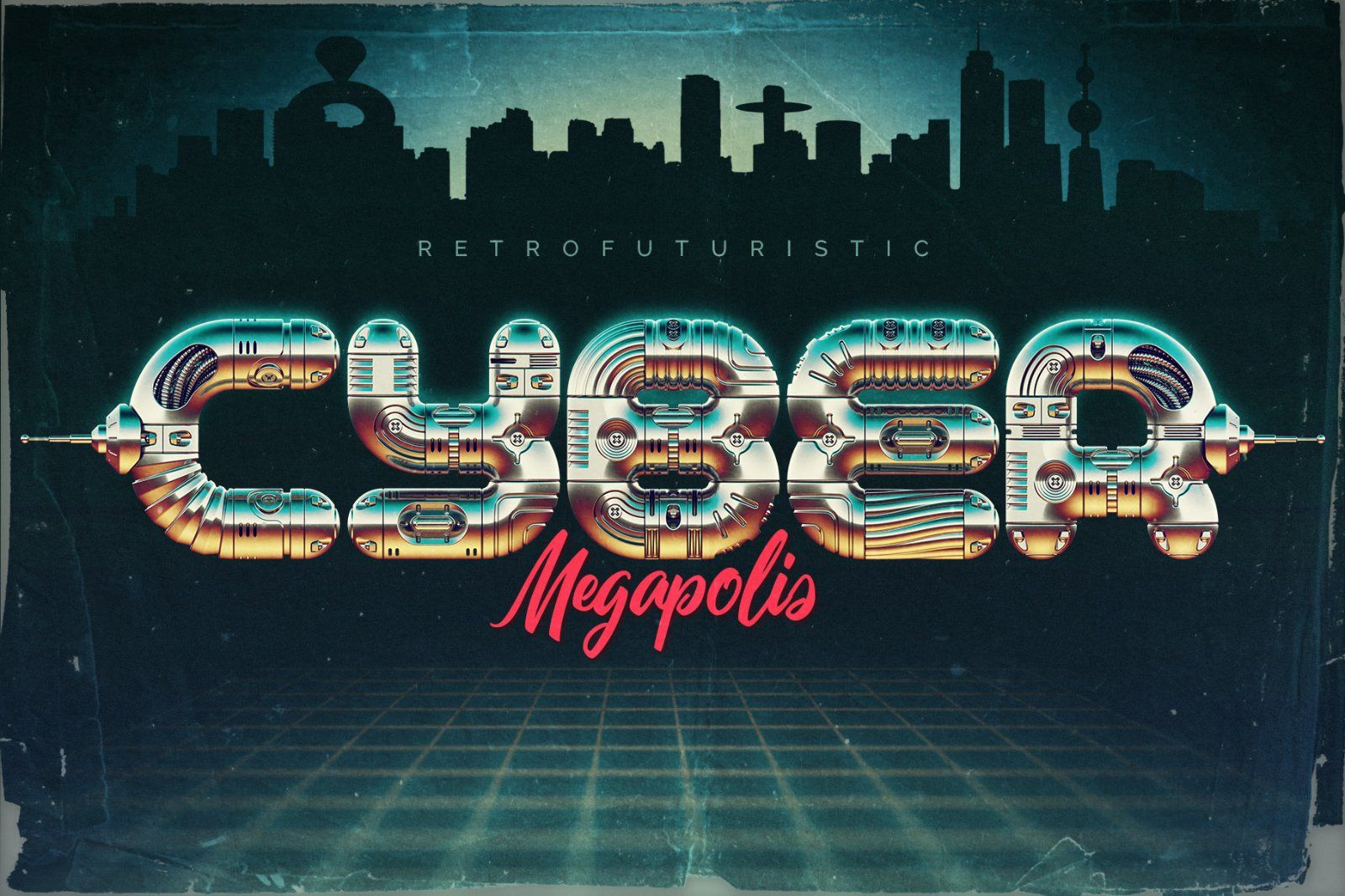 Chromo Robo - Color Bitmap Font — image 2