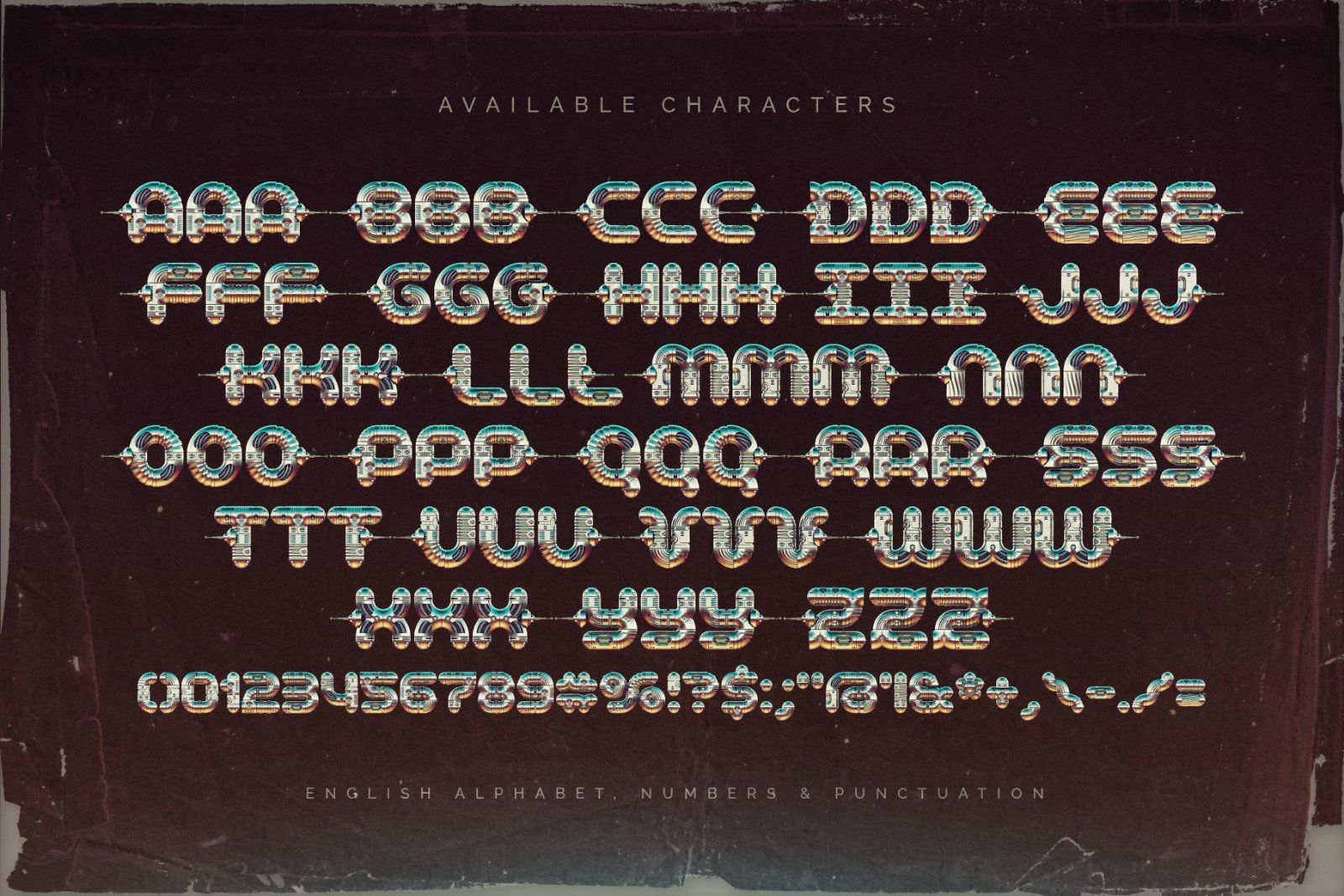 Chromo Robo - Color Bitmap Font — image 5