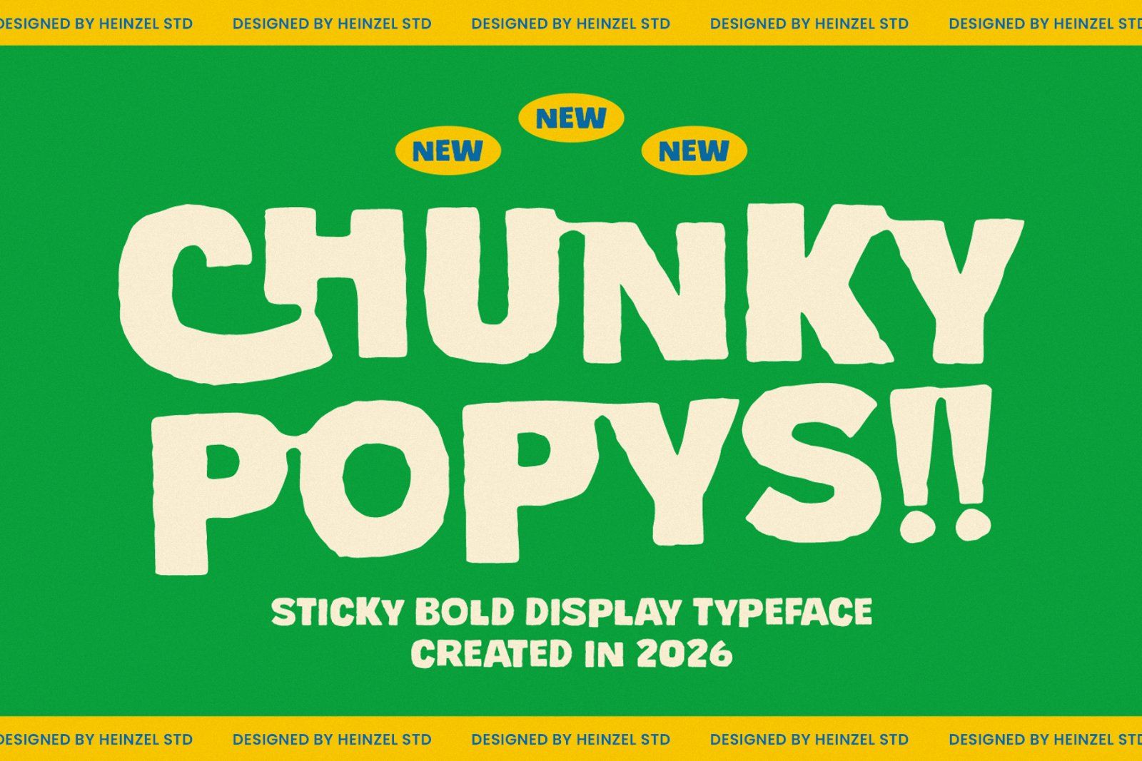 Chunky Popys Sticky Display Font — image 1