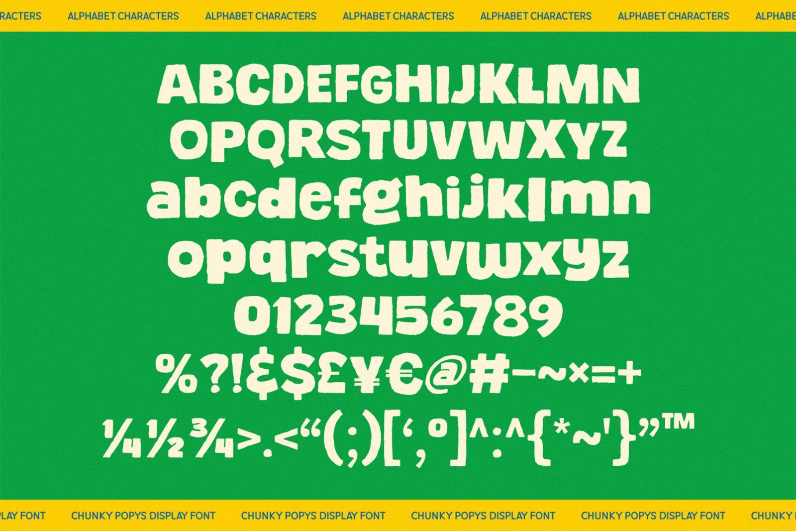 Chunky Popys Sticky Display Font — image 7