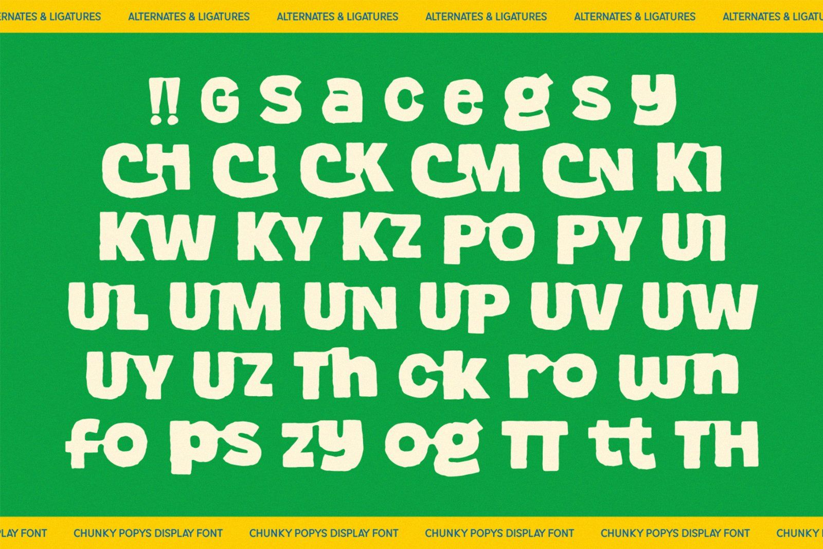 Chunky Popys Sticky Display Font — image 9