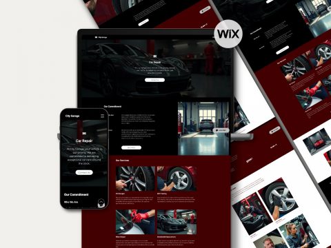 Wix Car Repair Website Template | Auto Mechanic Design