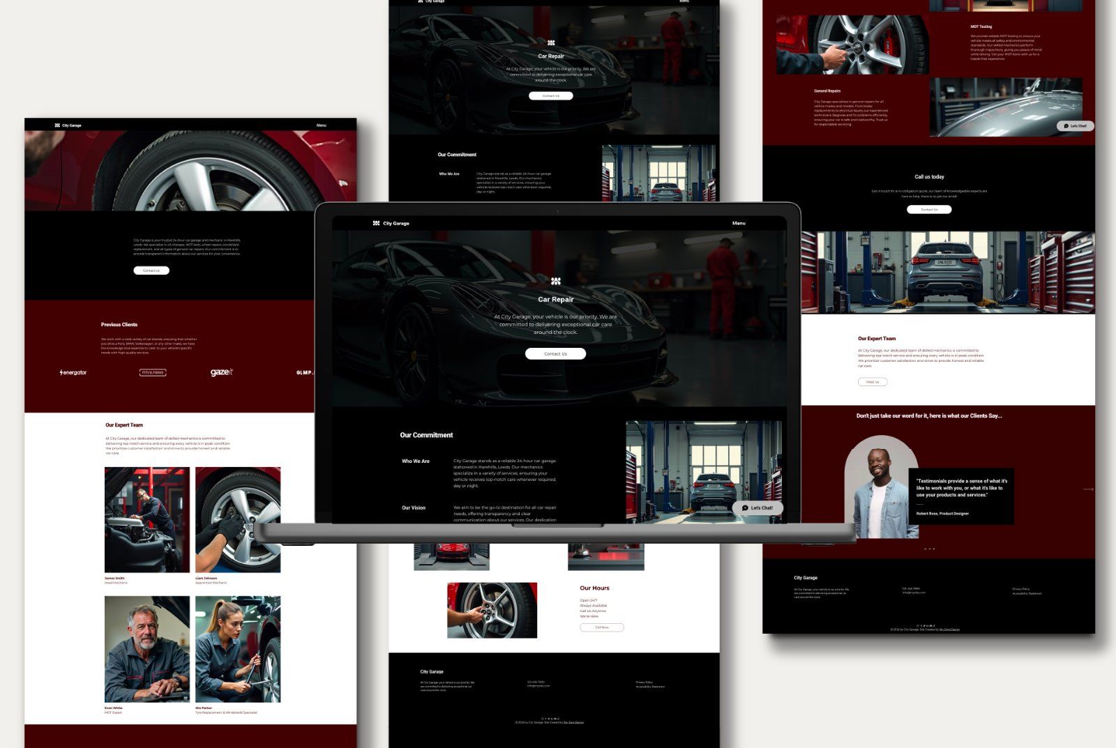 Wix Car Repair Website Template | Auto Mechanic Design