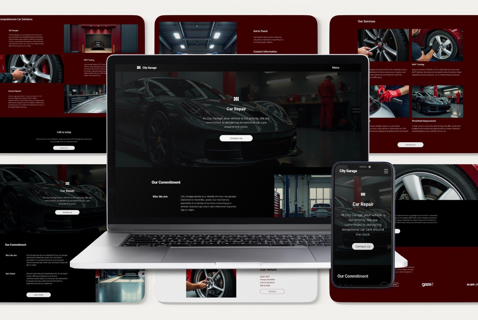 Wix Car Repair Website Template | Auto Mechanic Design