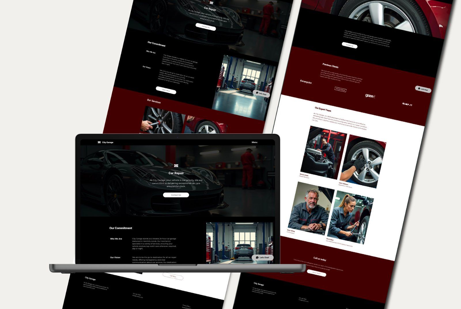 Wix Car Repair Website Template | Auto Mechanic Design