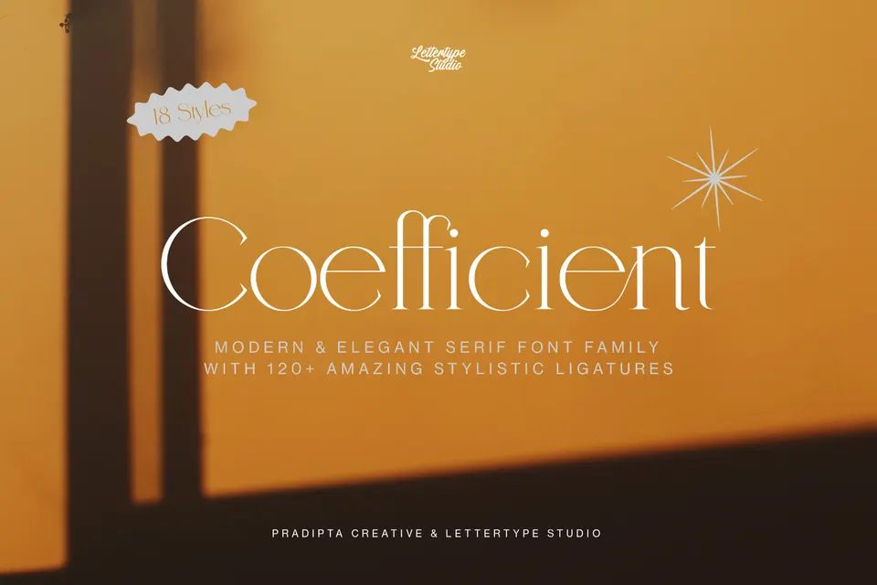 Coefficient Modern & Elegant Serif