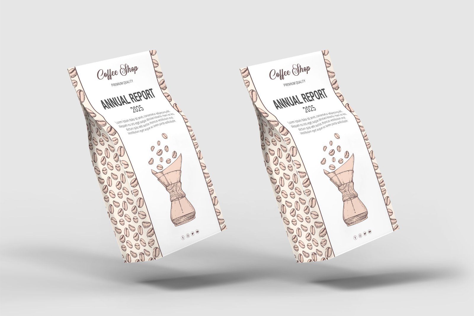 Coffee shop marketing mockup design