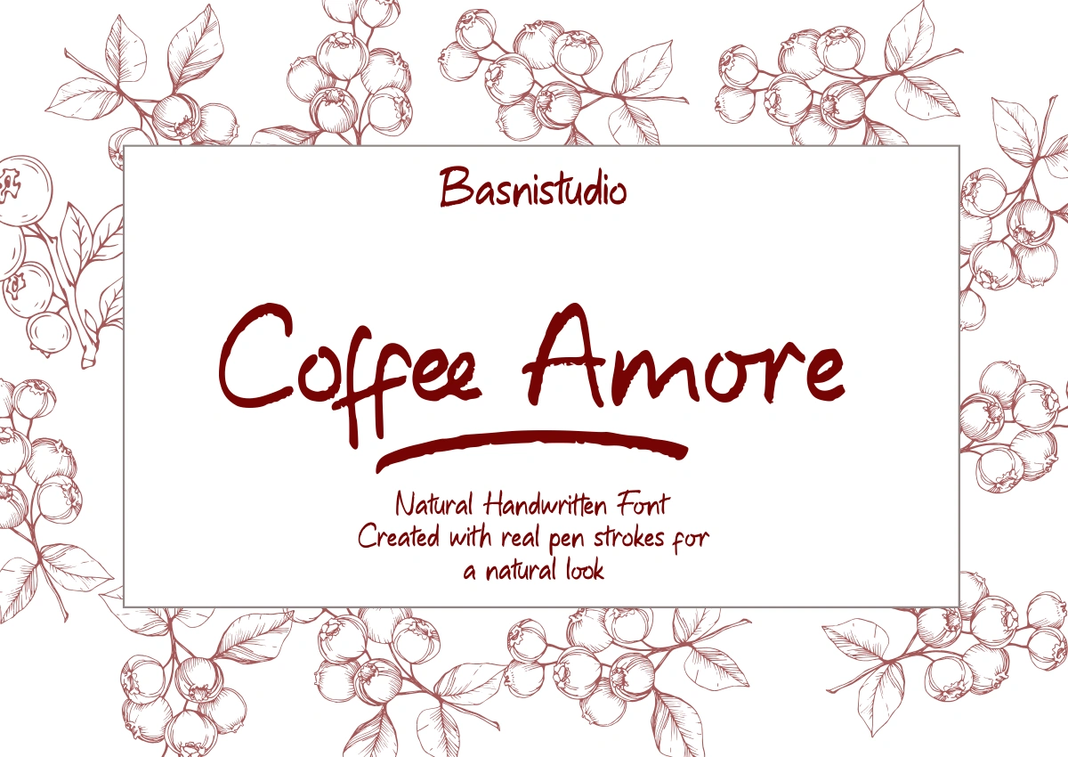 Coffee Amore Handwriting — image 1