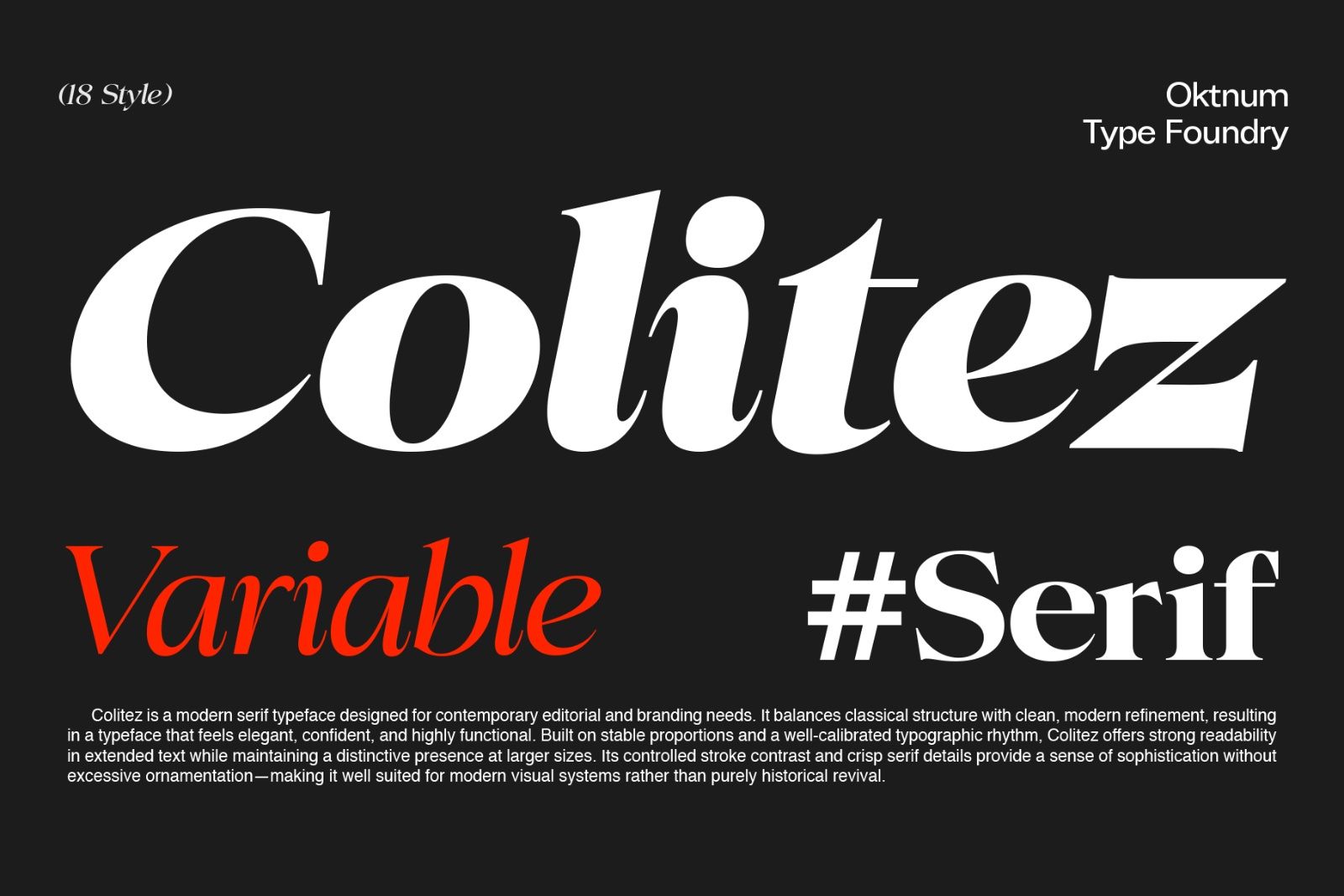 Colitez - Editorial Serif