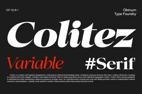 Colitez - Editorial Serif