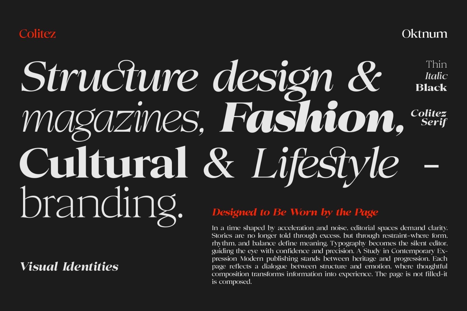 Colitez - Editorial Serif
