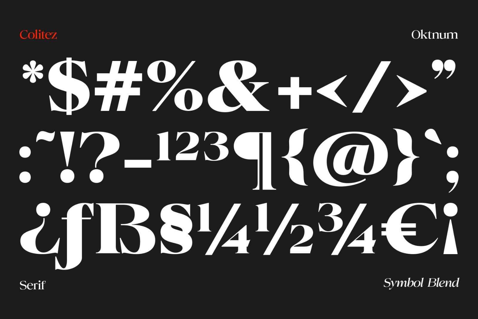 Colitez - Editorial Serif