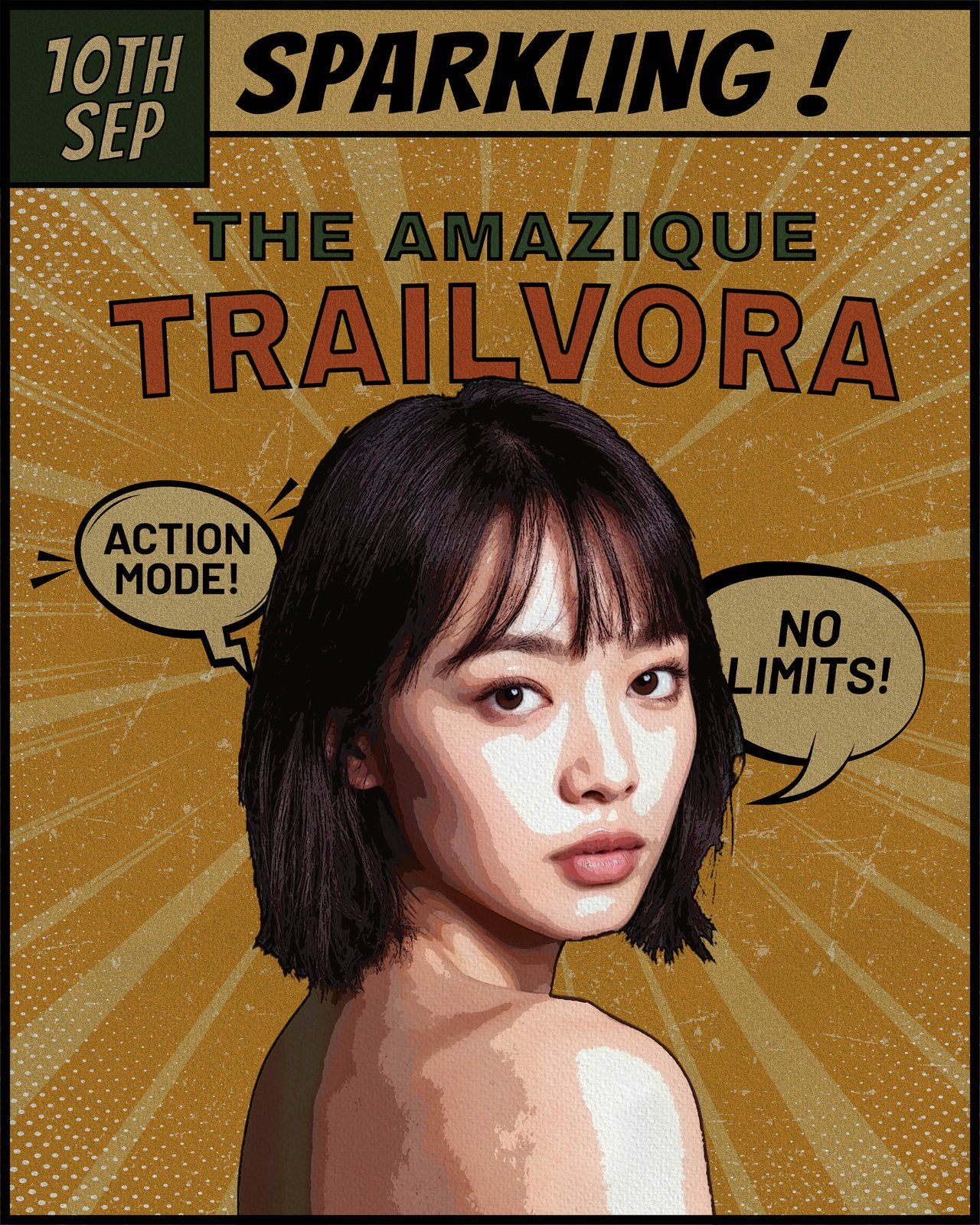 Comic Portrait Photo Effect Template