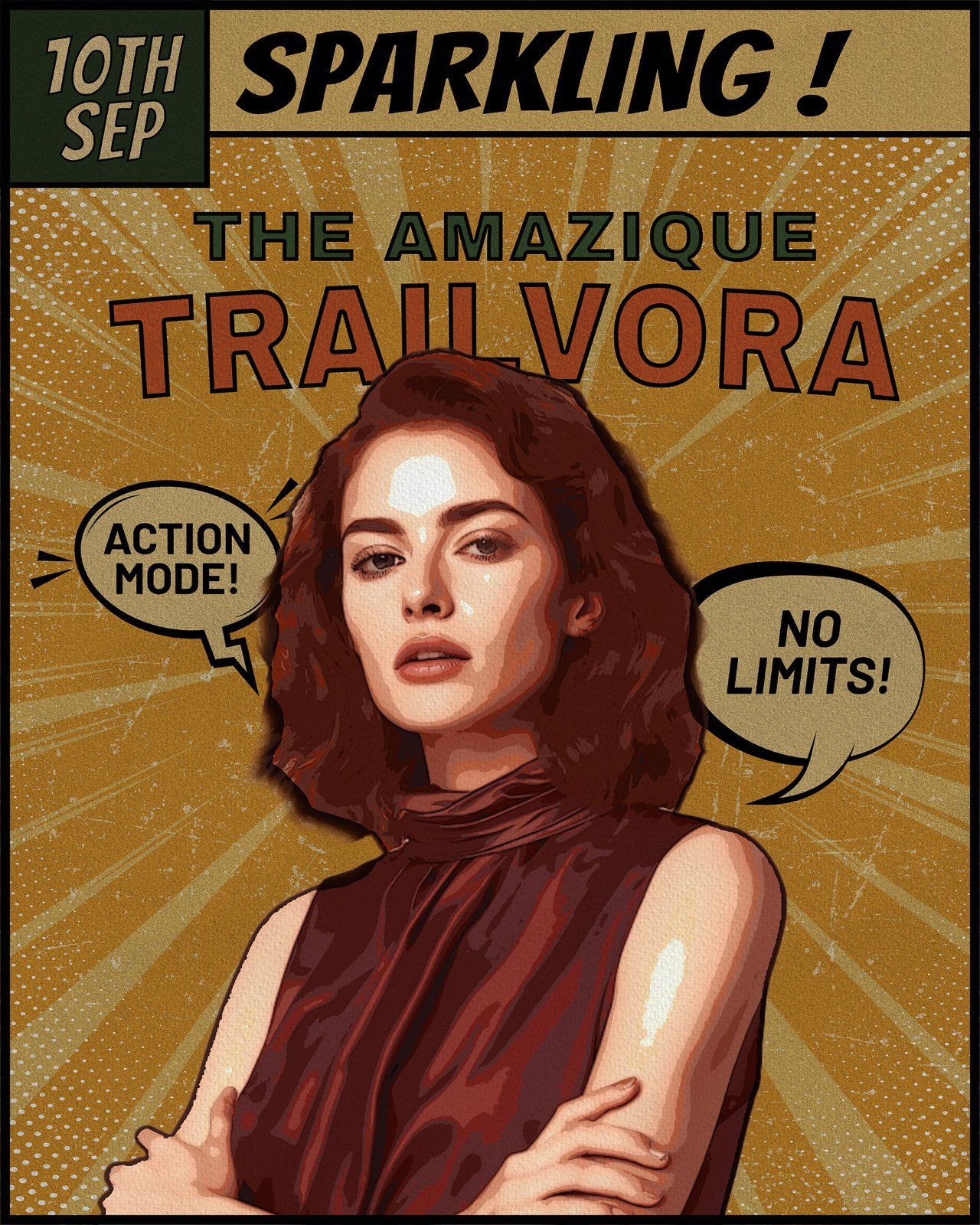 Comic Portrait Photo Effect Template