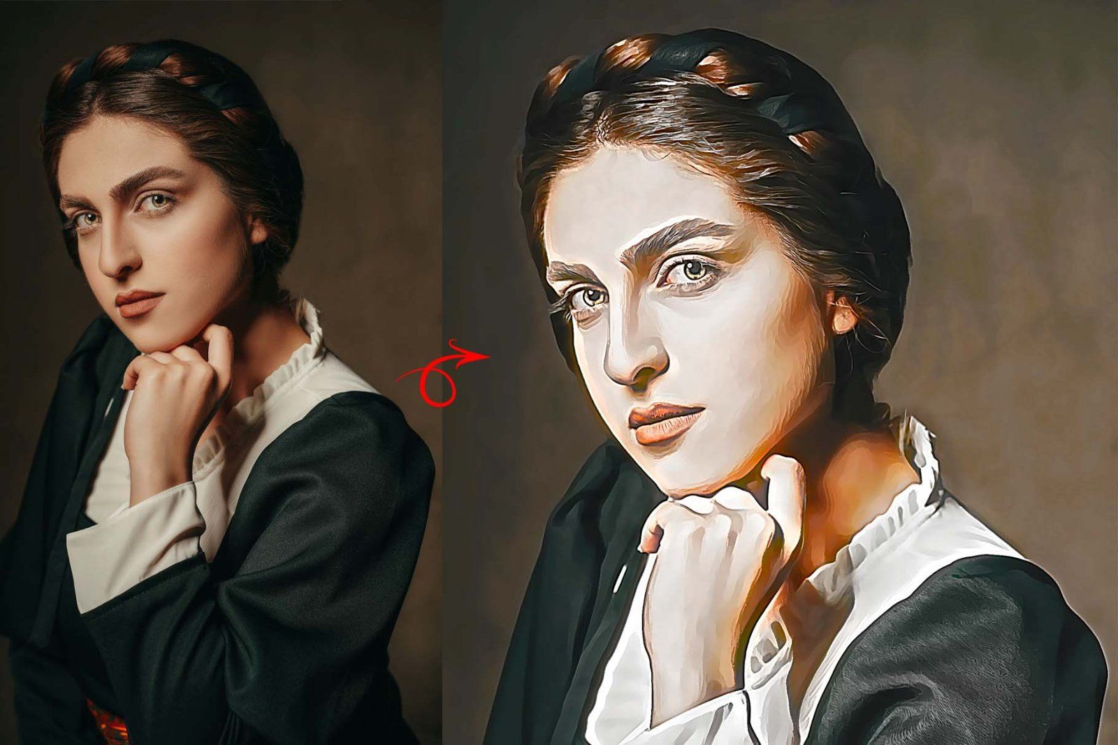 Comic Oil Paint Photoshop Action