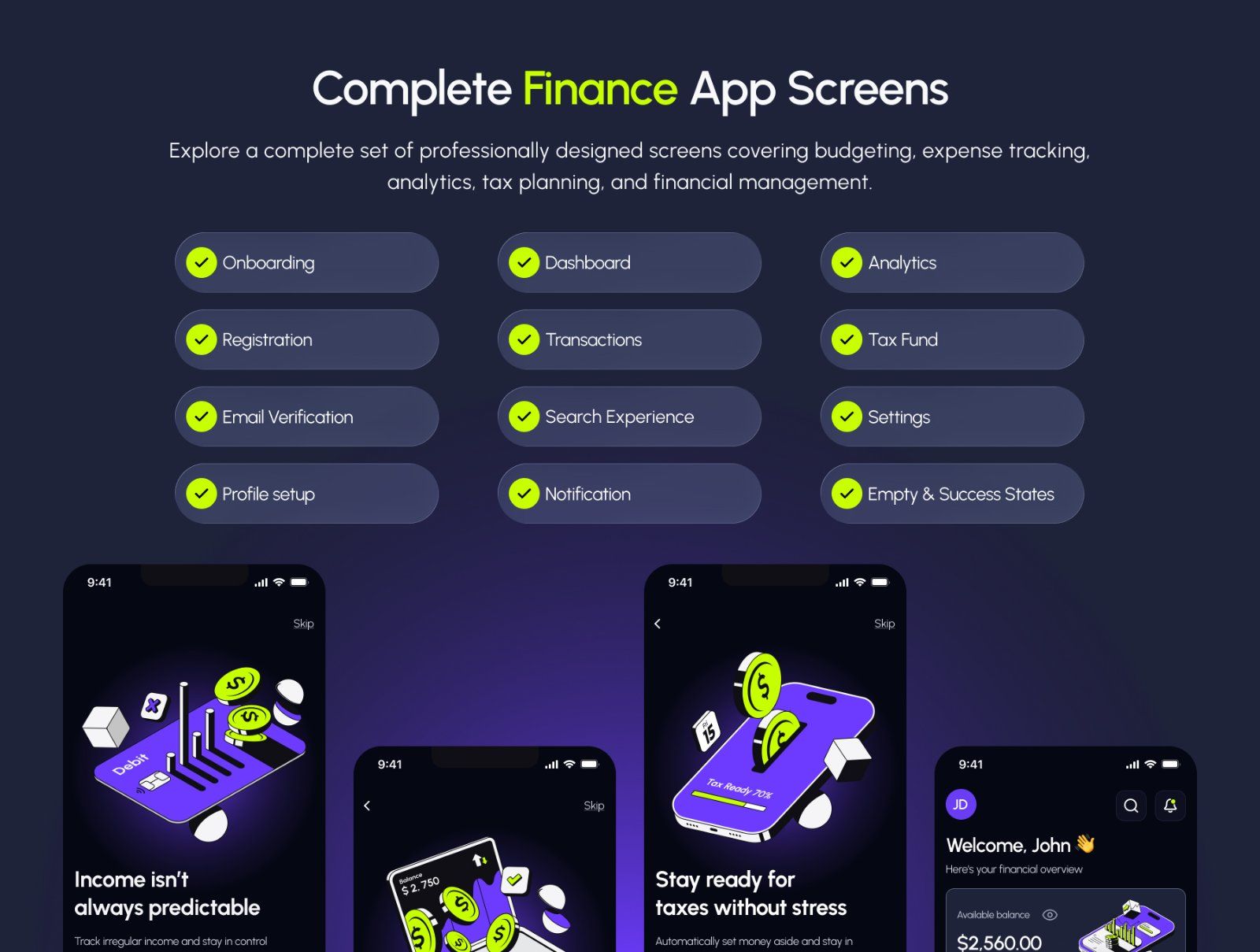 Finance App UI Kit & Fintech Illustration Pack — image 2