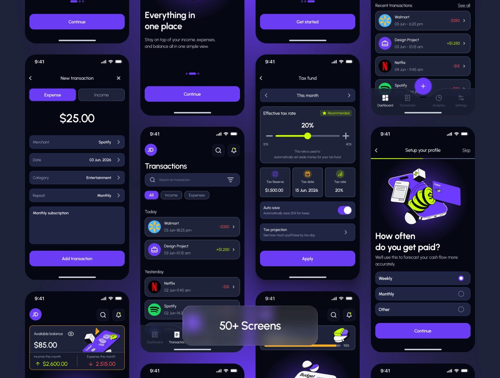 Finance App UI Kit & Fintech Illustration Pack — image 1