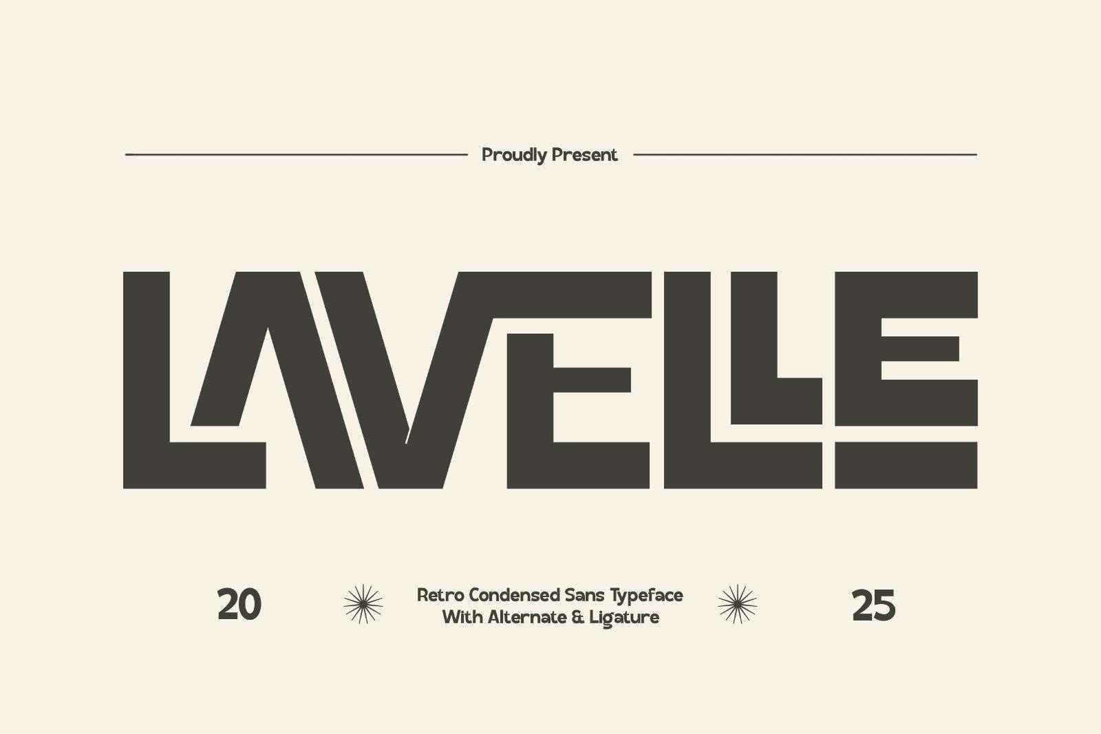 Lavelle - Retro Condensed Sans Font — image 1