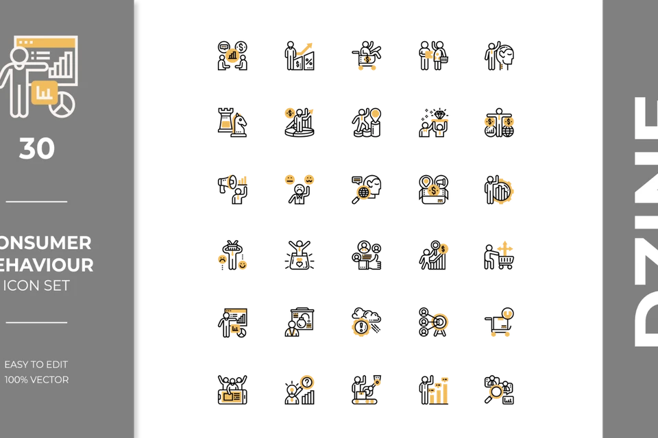 Consumer Behaviour Icon Pack