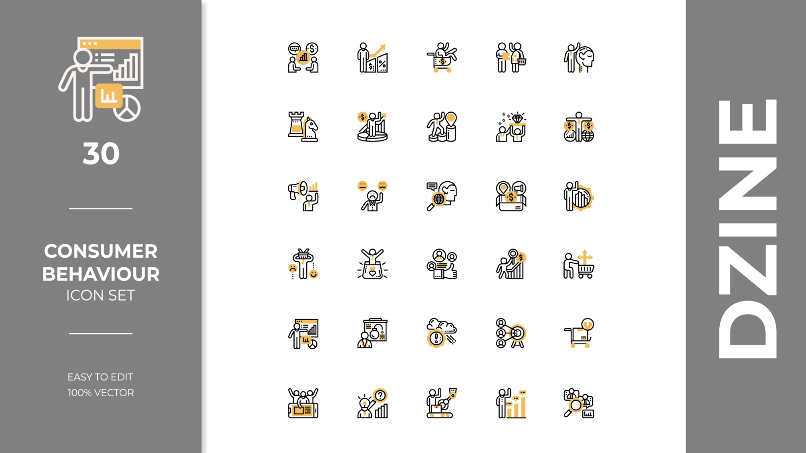 Consumer Behaviour Icon Pack