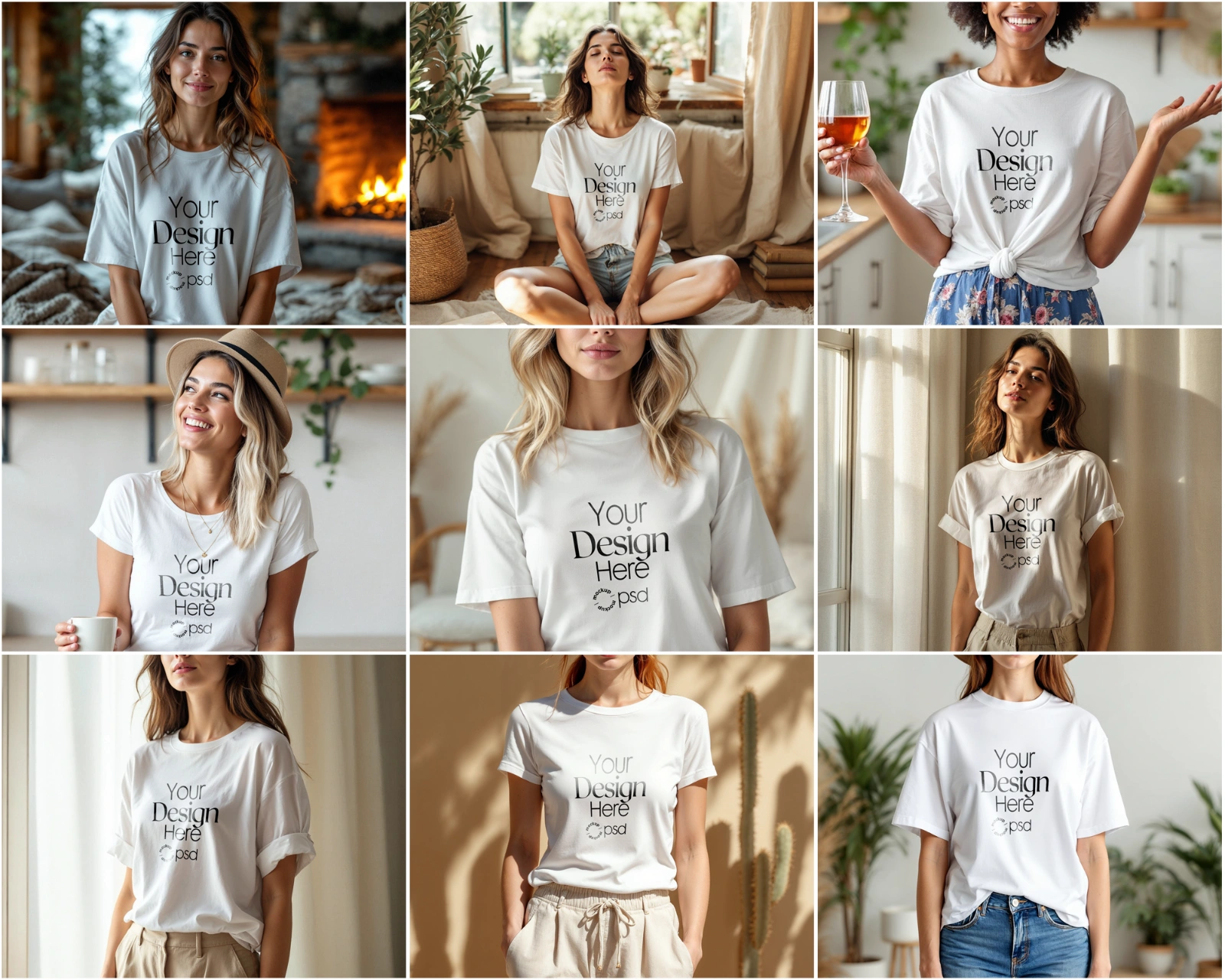 100 T-Shirt Mockup PSD Bundle – Gildan 64000 & Bella Canvas 3001 for Print on Demand — image 13