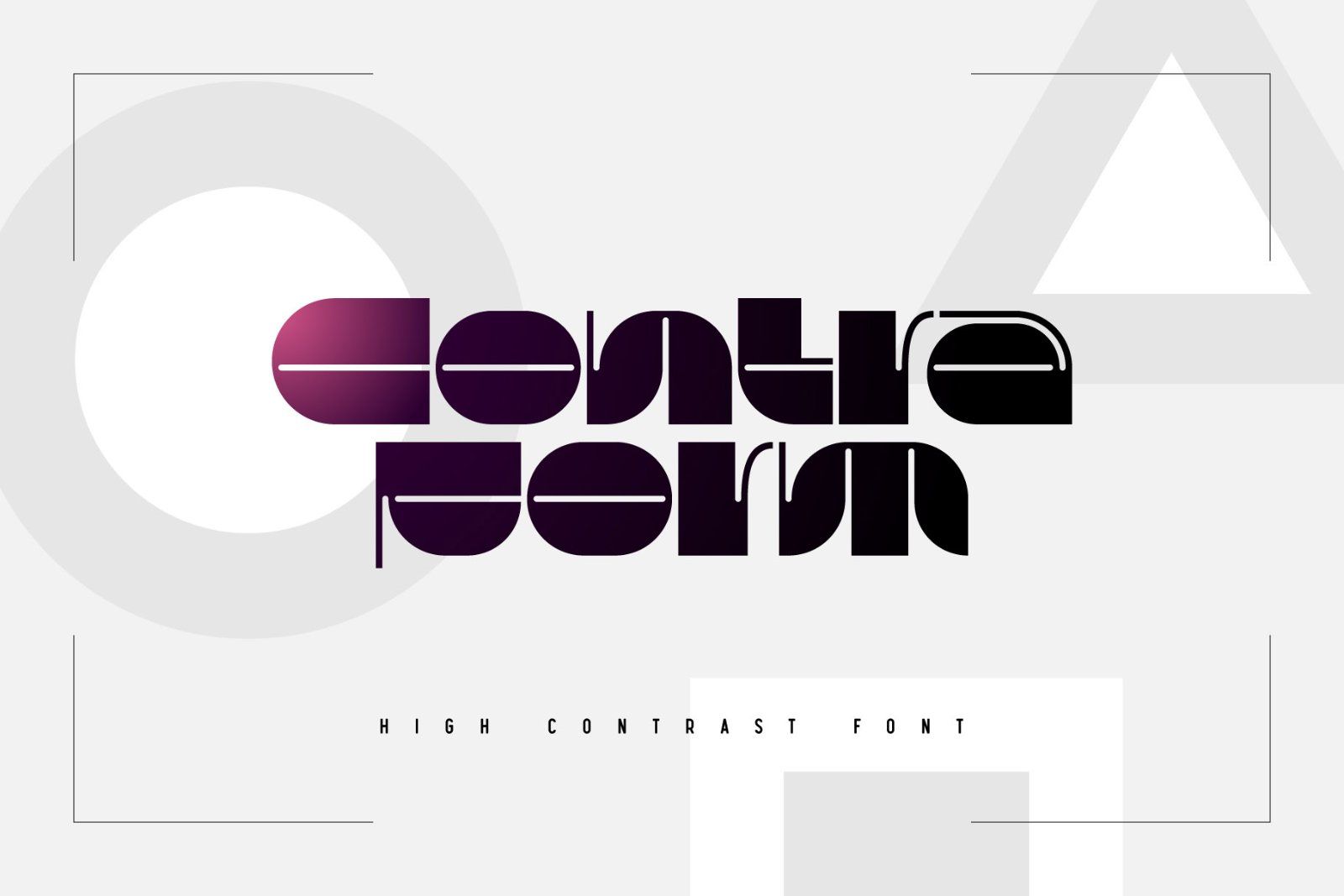 Contraform - High Contrast Font — image 1