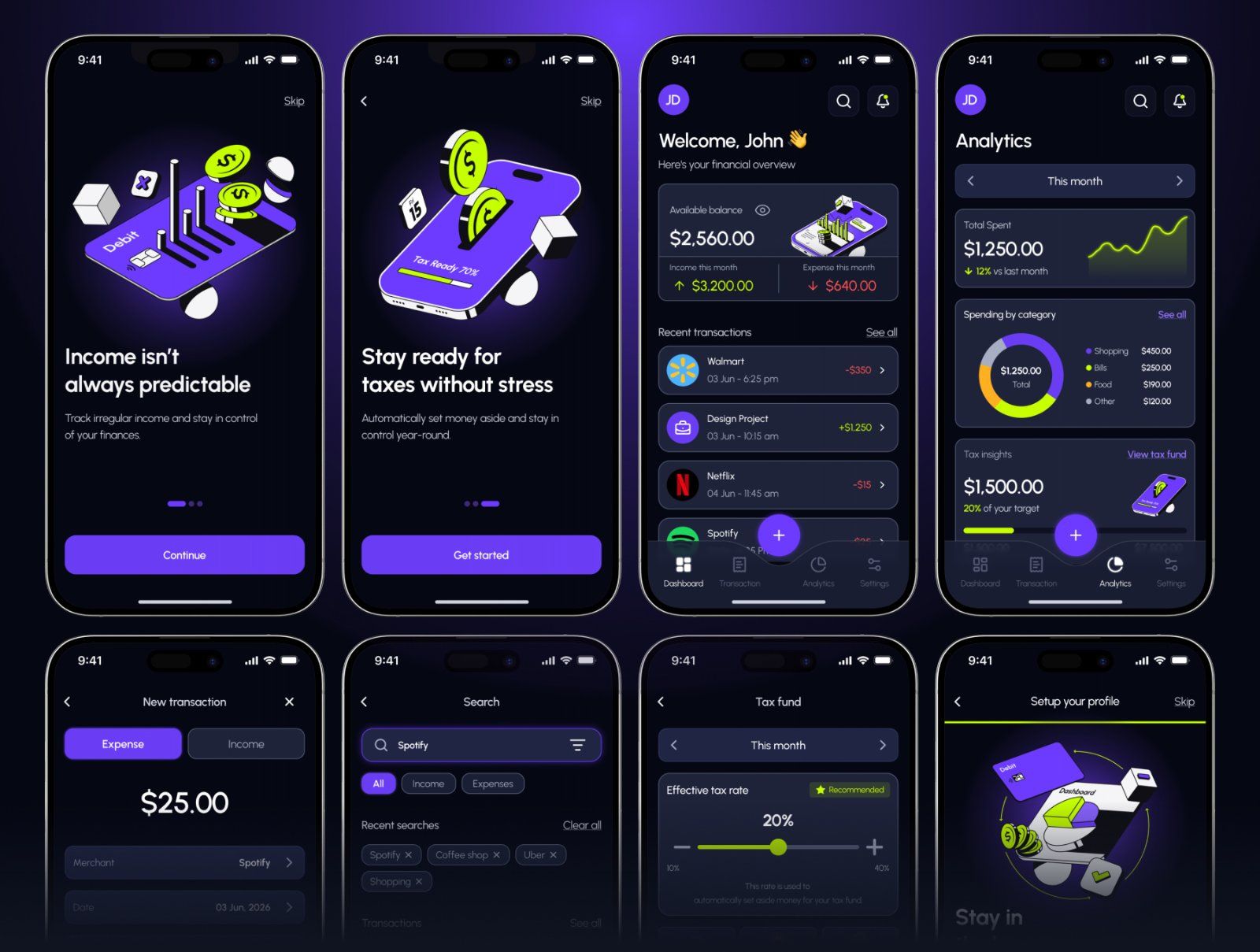 Finance App UI Kit & Fintech Illustration Pack — image 3