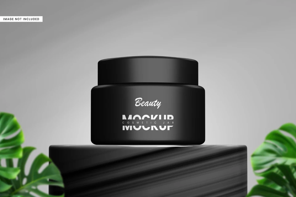 Cosmetic Jar Mockup