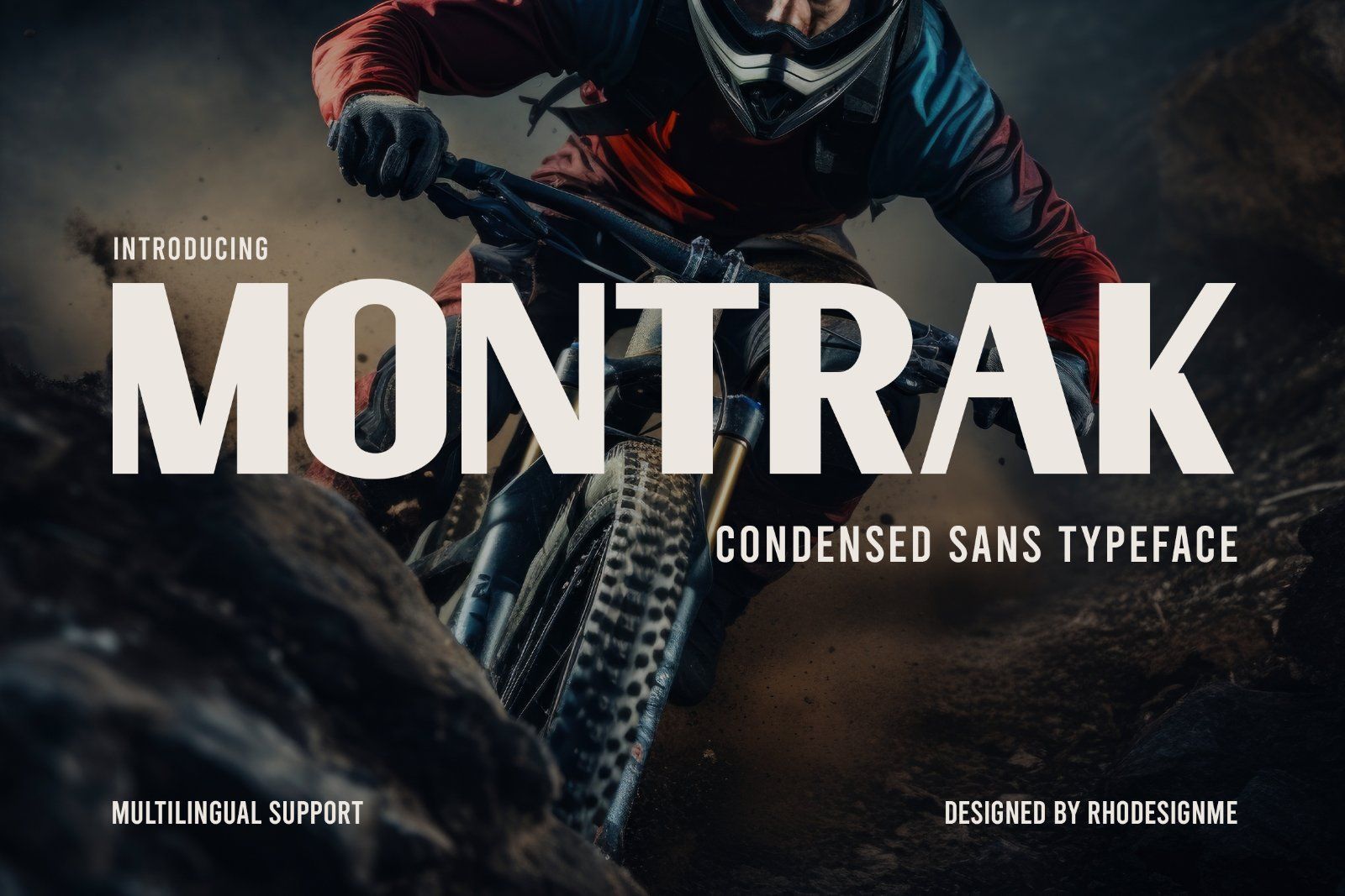 Montrak – Condensed Sans Typeface Font — image 1