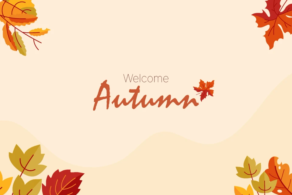 Colorful Autumn Leaves Illustration