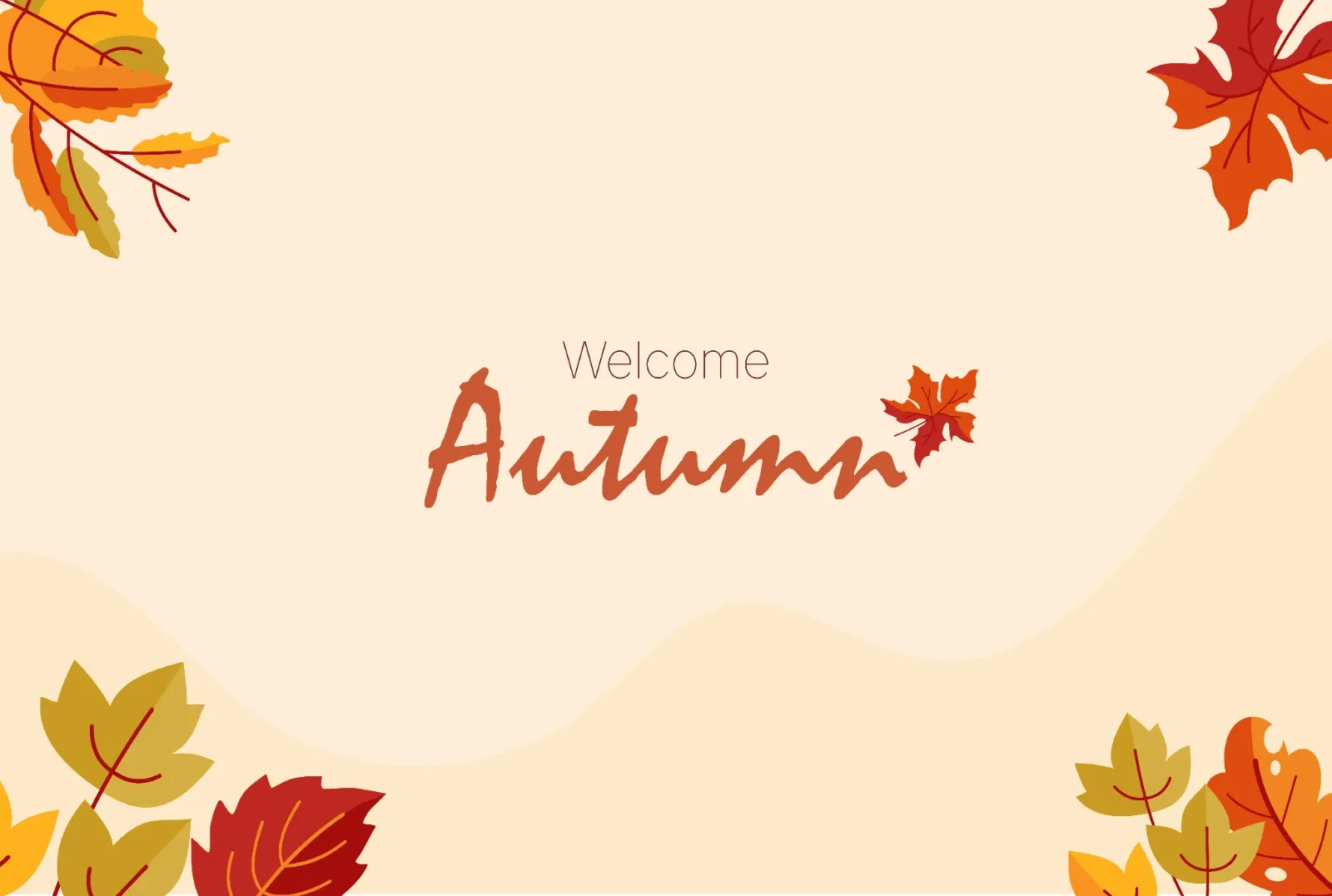 Colorful Autumn Leaves Illustration — image 1