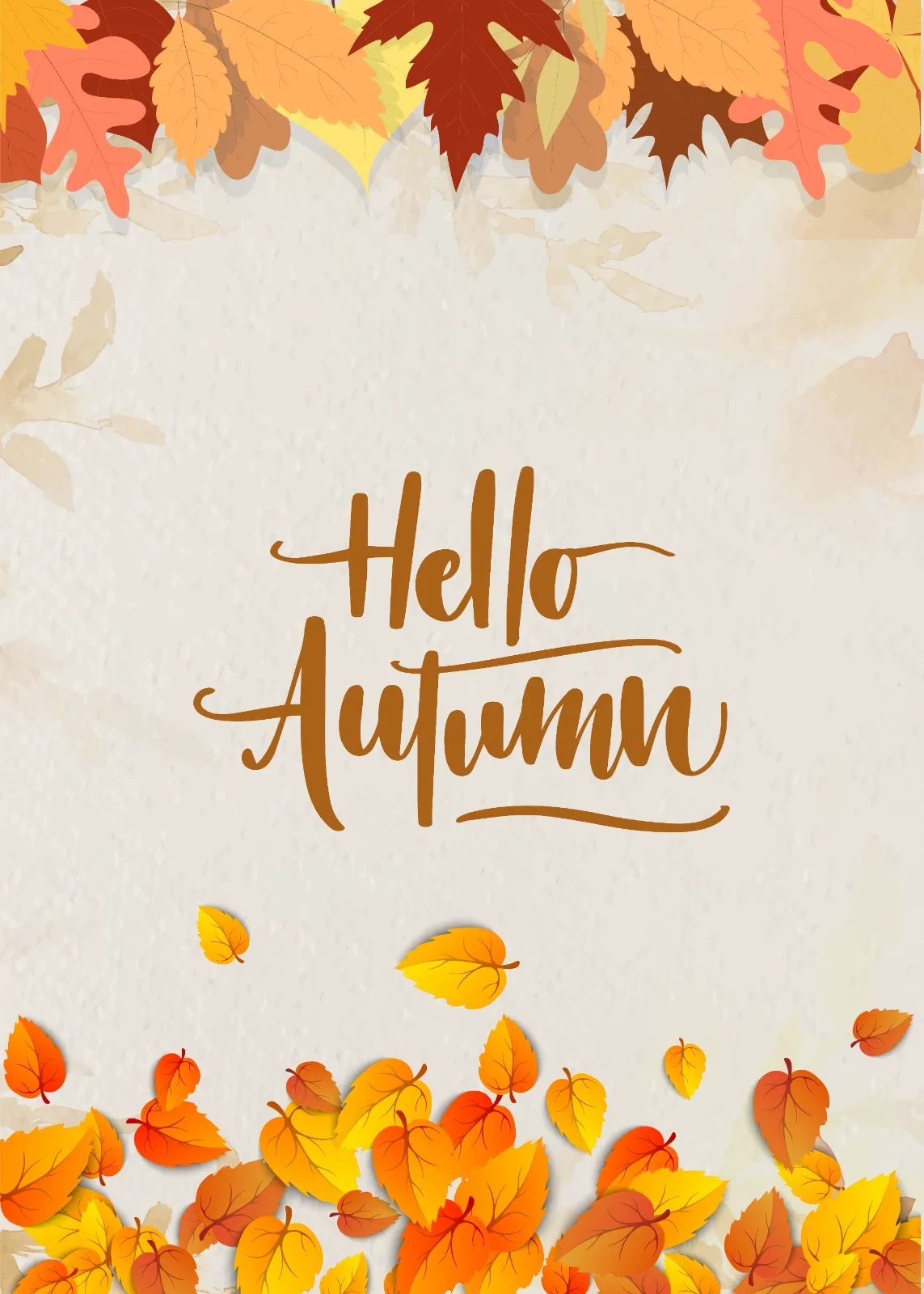 Autumn Botanical Leaf Layout Pack Design — image 1