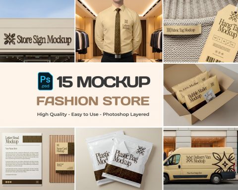 Premium Fashion Store PSD Mockup Bundle