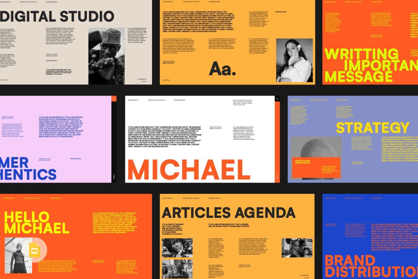 Michael - Brand Portfolio Google Slides