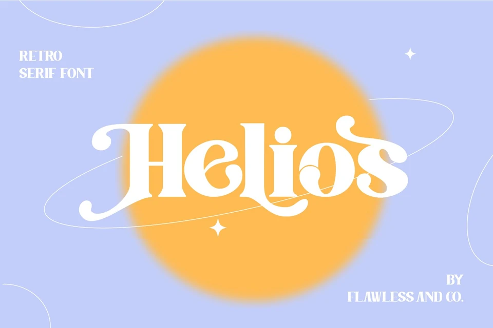 Helios Retro - Retro Serif Font