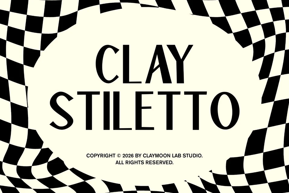 Clay Stiletto — Modern Sans Serif Font